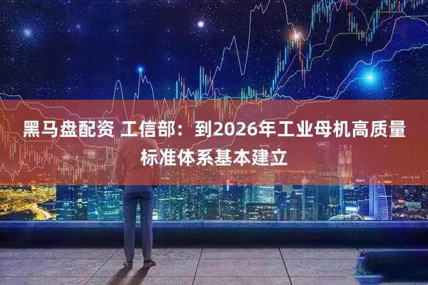 黑马盘配资 工信部：到2026年工业母机高质量标准体系基本建立