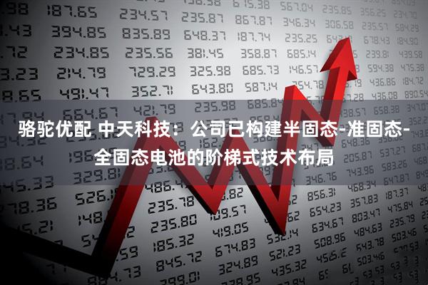 骆驼优配 中天科技：公司已构建半固态-准固态-全固态电池的阶梯式技术布局