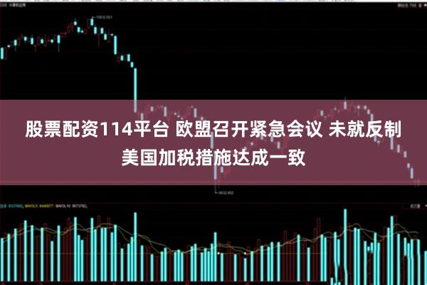 股票配资114平台 欧盟召开紧急会议 未就反制美国加税措施达成一致