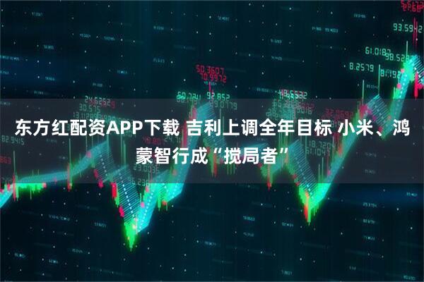 东方红配资APP下载 吉利上调全年目标 小米、鸿蒙智行成“搅局者”